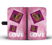 Load image into Gallery viewer, Australian Terrier Dog with Love Print Wallet Case-Free Shipping