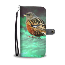 Load image into Gallery viewer, Accentor Bird Print Wallet Case-Free Shipping