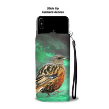 Load image into Gallery viewer, Accentor Bird Print Wallet Case-Free Shipping