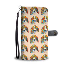 Load image into Gallery viewer, Basset Hound Dog Art Pattern Print Wallet Case-Free Shipping