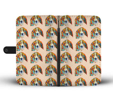 Load image into Gallery viewer, Basset Hound Dog Art Pattern Print Wallet Case-Free Shipping