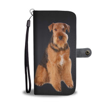 Load image into Gallery viewer, Airedale Terrier Dog Print Wallet Case-Free Shipping