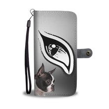 Load image into Gallery viewer, Boston Terrier Eyes Print Wallet Case-Free Shipping