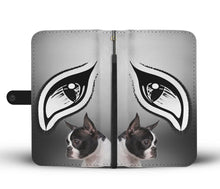 Load image into Gallery viewer, Boston Terrier Eyes Print Wallet Case-Free Shipping