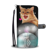 Load image into Gallery viewer, Amazing Somali Cat Print Wallet Case-Free Shipping