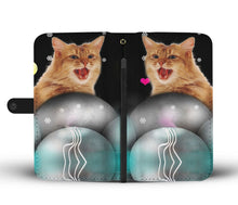 Load image into Gallery viewer, Amazing Somali Cat Print Wallet Case-Free Shipping