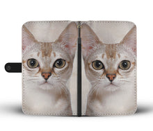 Load image into Gallery viewer, Amazing Singapura Cat Print Wallet Case-Free Shipping