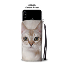 Load image into Gallery viewer, Amazing Singapura Cat Print Wallet Case-Free Shipping