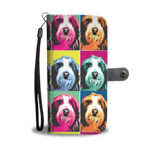 Load image into Gallery viewer, Bearded Collie Pattern Print Wallet Case- Free Shipping
