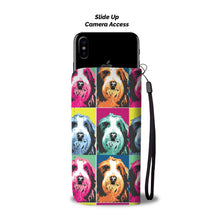 Load image into Gallery viewer, Bearded Collie Pattern Print Wallet Case- Free Shipping
