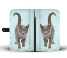 Load image into Gallery viewer, Amazing Korat Cat Walking Print Wallet Case-Free Shipping