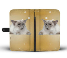 Load image into Gallery viewer, Balinese Cat Print Wallet Case-Free Shipping