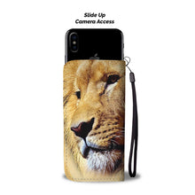 Load image into Gallery viewer, Aggressive Lion Print Wallet Case- Free Shipping