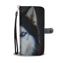 Load image into Gallery viewer, Amazing Siberian Husky Dog Art Print Wallet Case-Free Shipping