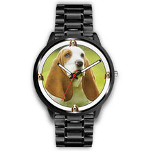 Load image into Gallery viewer, Basset Hound Puppy Print Wrist watch - Free Shipping
