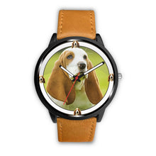 Load image into Gallery viewer, Basset Hound Puppy Print Wrist watch - Free Shipping