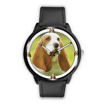 Load image into Gallery viewer, Basset Hound Puppy Print Wrist watch - Free Shipping