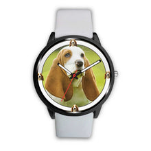 Load image into Gallery viewer, Basset Hound Puppy Print Wrist watch - Free Shipping