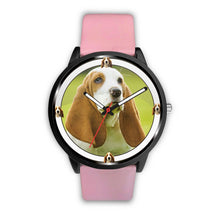 Load image into Gallery viewer, Basset Hound Puppy Print Wrist watch - Free Shipping