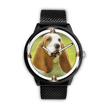 Load image into Gallery viewer, Basset Hound Puppy Print Wrist watch - Free Shipping