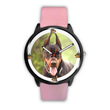 Load image into Gallery viewer, Amazing Doberman Pinscher Dog Print Wrist watch - Free Shipping