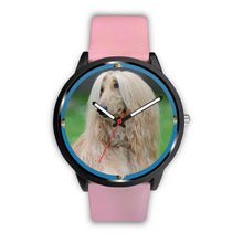 Load image into Gallery viewer, Afghan Hound Dog Print Wrist watch - Free Shipping