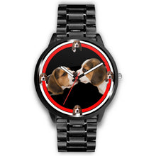 Load image into Gallery viewer, Beagle Dog Kissing Print Wrist watch - Free Shipping