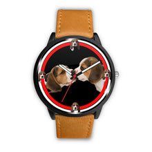 Load image into Gallery viewer, Beagle Dog Kissing Print Wrist watch - Free Shipping