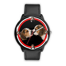 Load image into Gallery viewer, Beagle Dog Kissing Print Wrist watch - Free Shipping