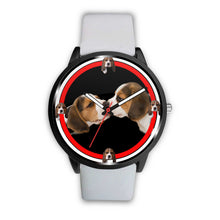 Load image into Gallery viewer, Beagle Dog Kissing Print Wrist watch - Free Shipping