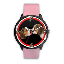 Load image into Gallery viewer, Beagle Dog Kissing Print Wrist watch - Free Shipping