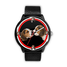 Load image into Gallery viewer, Beagle Dog Kissing Print Wrist watch - Free Shipping