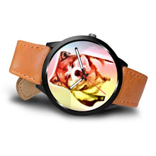 Load image into Gallery viewer, Akita Multicolor Art Print Wrist Watch-Free Shipping