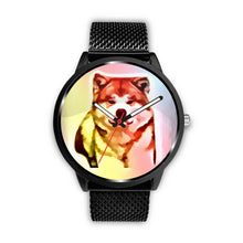 Load image into Gallery viewer, Akita Multicolor Art Print Wrist Watch-Free Shipping