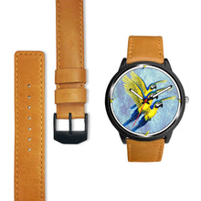 Load image into Gallery viewer, Blue &amp; Yellow Macaw Parrot Print Wrist watch - Free Shipping
