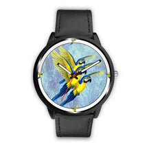 Load image into Gallery viewer, Blue &amp; Yellow Macaw Parrot Print Wrist watch - Free Shipping