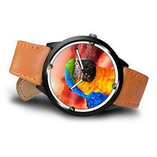 Load image into Gallery viewer, Blue &amp; Yellow Macaw Parrot Art Print Wrist watch - Free Shipping