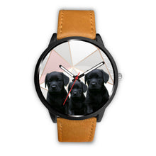 Load image into Gallery viewer, Black Labrador Retriever Print Wrist Watch - Free Shipping