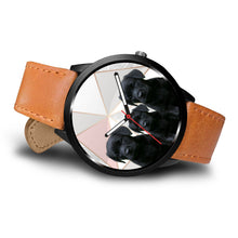 Load image into Gallery viewer, Black Labrador Retriever Print Wrist Watch - Free Shipping
