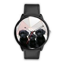 Load image into Gallery viewer, Black Labrador Retriever Print Wrist Watch - Free Shipping