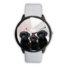 Load image into Gallery viewer, Black Labrador Retriever Print Wrist Watch - Free Shipping