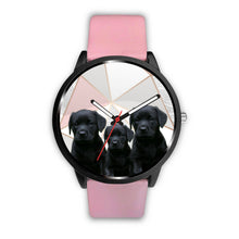 Load image into Gallery viewer, Black Labrador Retriever Print Wrist Watch - Free Shipping