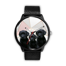 Load image into Gallery viewer, Black Labrador Retriever Print Wrist Watch - Free Shipping