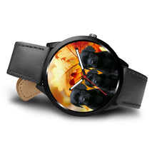 Load image into Gallery viewer, Black Labrador Retriever Puppies Print Wrist Watch - Free Shipping