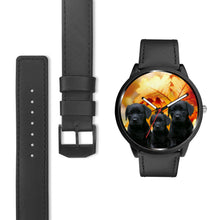 Load image into Gallery viewer, Black Labrador Retriever Puppies Print Wrist Watch - Free Shipping
