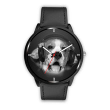 Load image into Gallery viewer, Beagle Enjoying Music Print Wrist Watch- Free Shipping