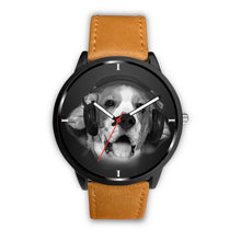 Load image into Gallery viewer, Beagle Enjoying Music Print Wrist Watch- Free Shipping