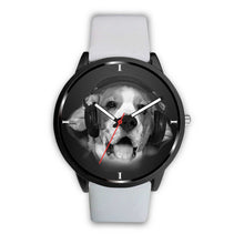 Load image into Gallery viewer, Beagle Enjoying Music Print Wrist Watch- Free Shipping