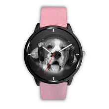 Load image into Gallery viewer, Beagle Enjoying Music Print Wrist Watch- Free Shipping