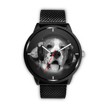Load image into Gallery viewer, Beagle Enjoying Music Print Wrist Watch- Free Shipping